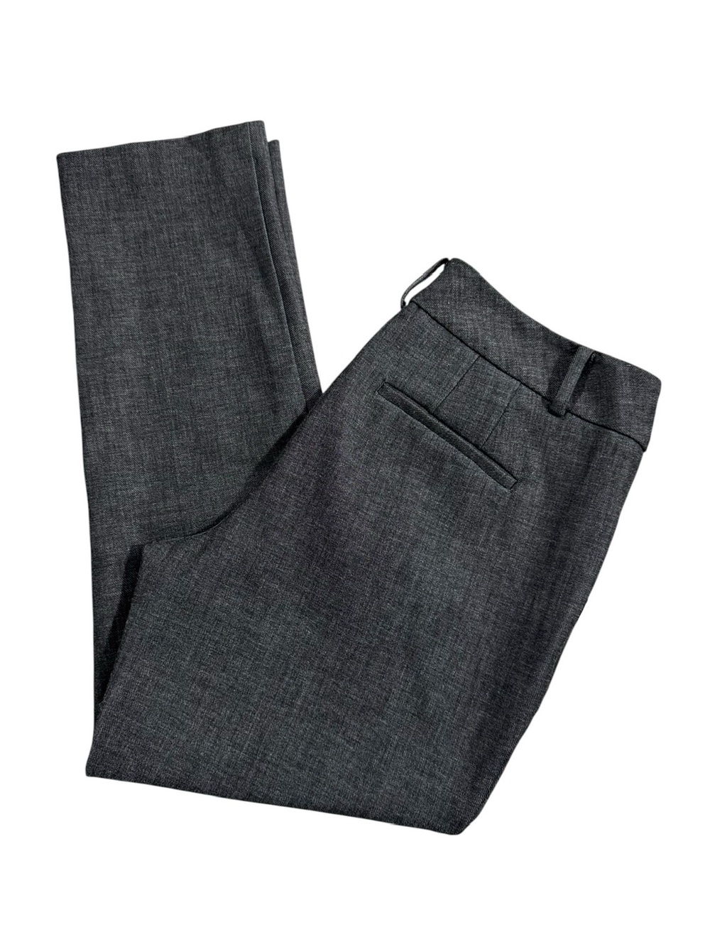 Ann Taylor Factory Gray Stretch Straight Leg Dress Pants Size 6